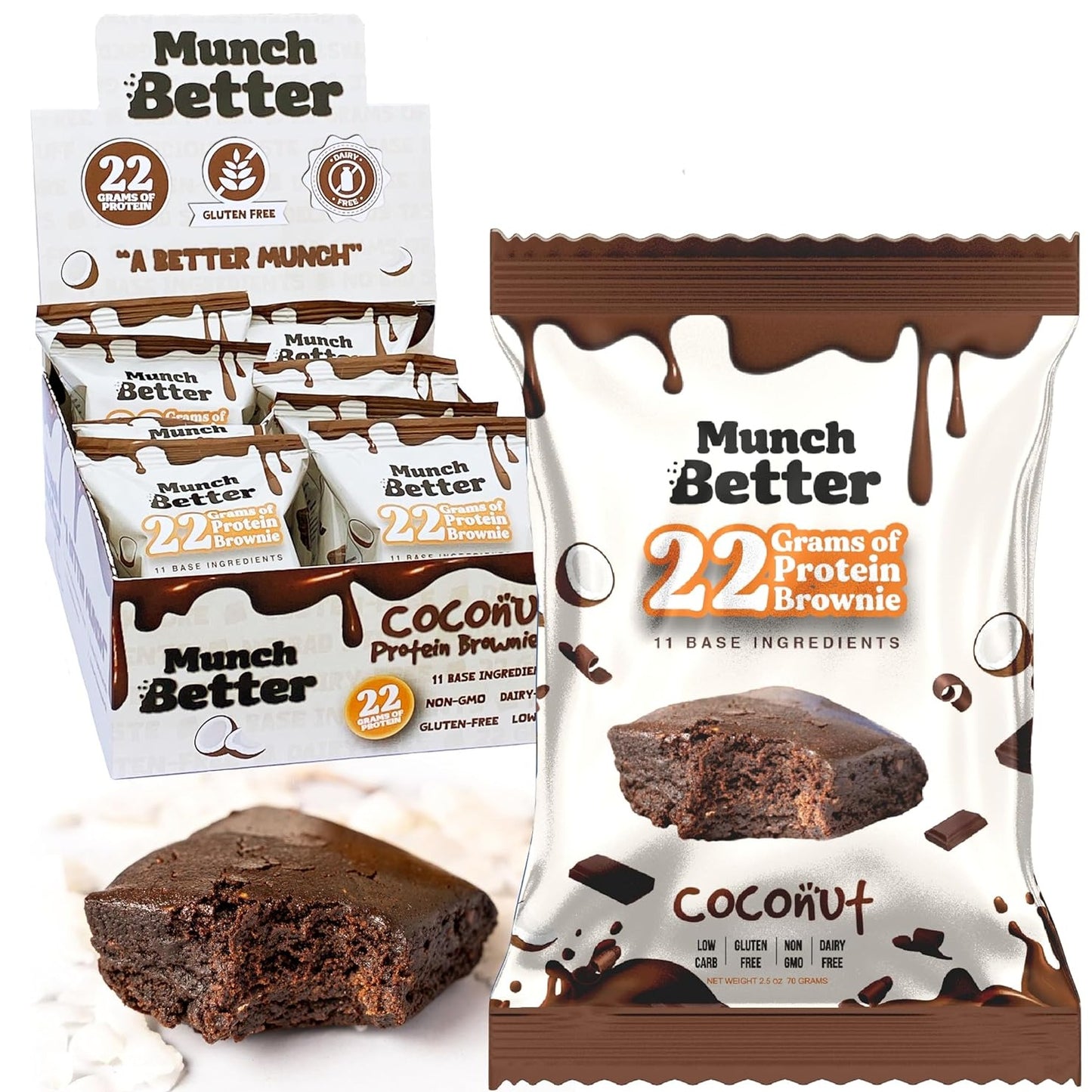 Munch Better Protein Brownie